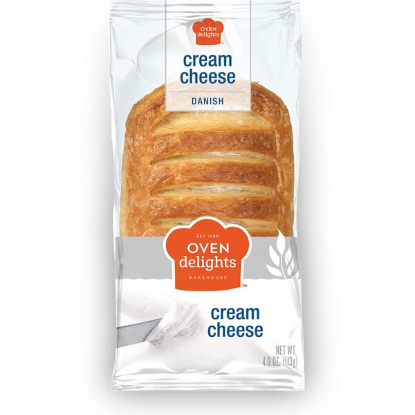 Oven Delights Cream Cheese Danish Features sweet and creamy cheese